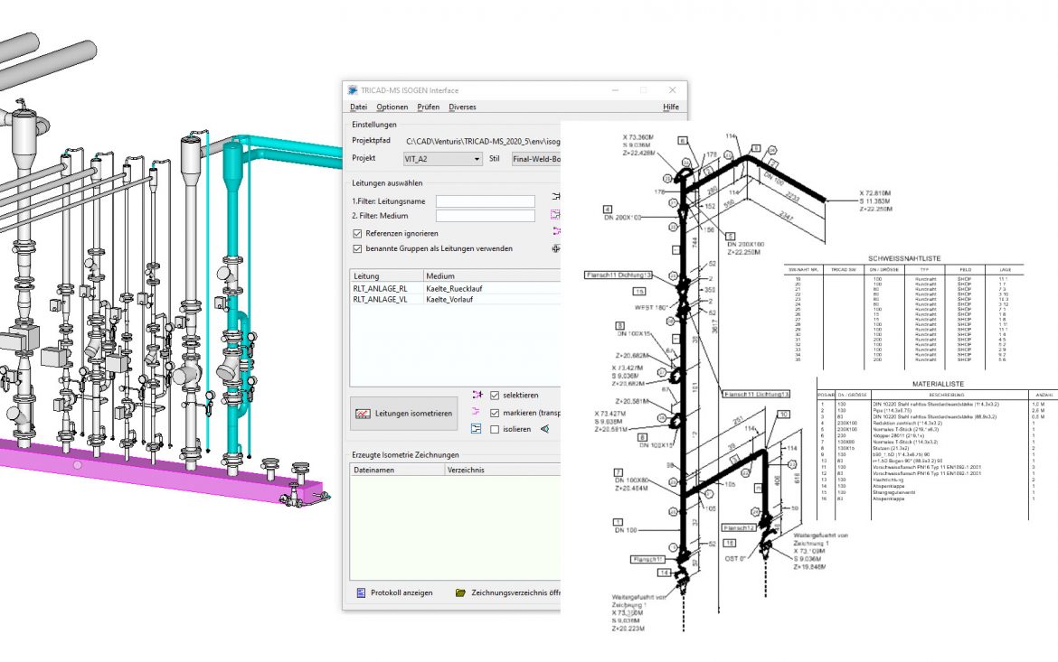 Piping Isometry from the 3D design made easy